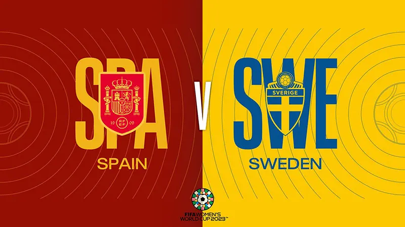 Link trực tiếp Nữ Tây Ban Nha vs Nữ Thụy Điển, 15h 15/08/2023